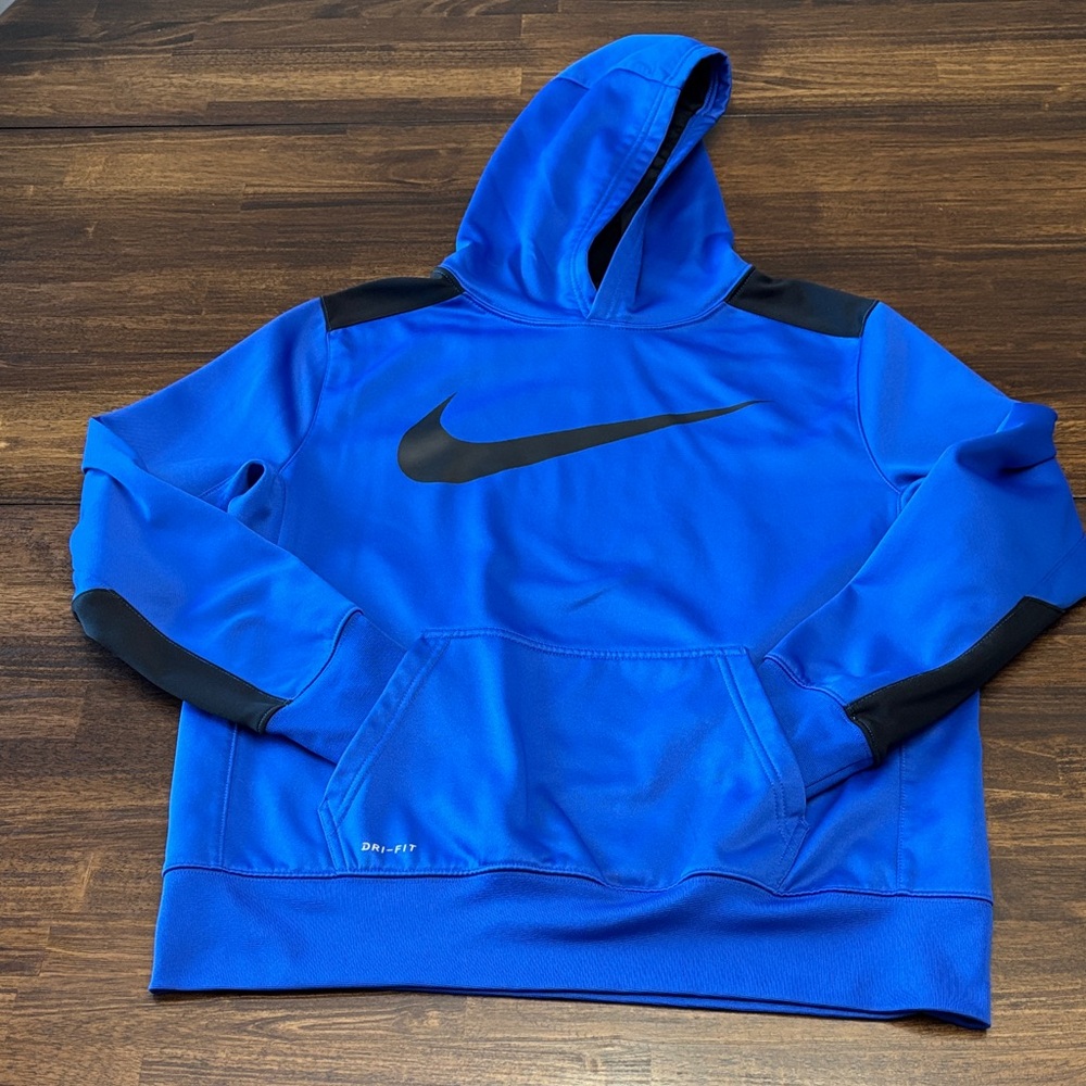 Nike Blue Hoodie with Black Details